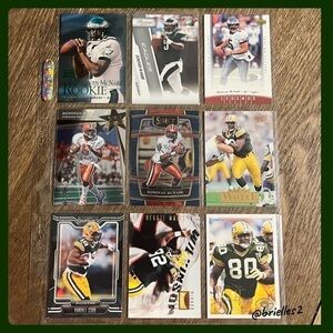 𝅺🏈 NFL Football Trading Sports, Cards Lot of 9